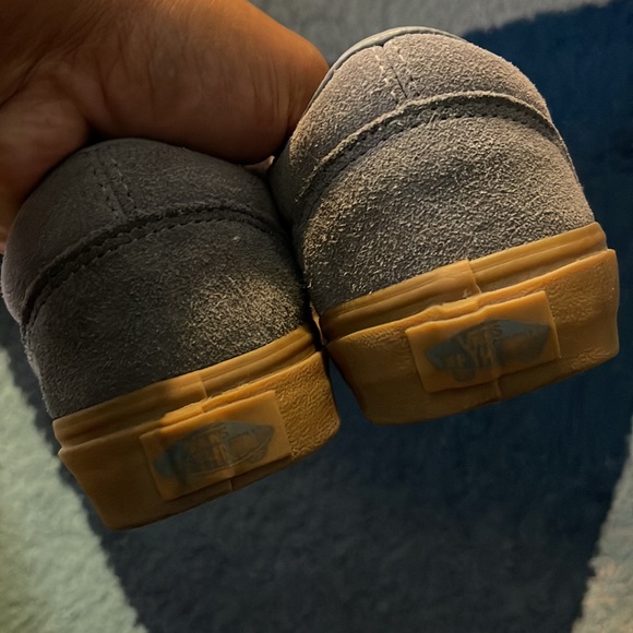 VANS Kids Grey Suede size 3 - Picture 4 of 7